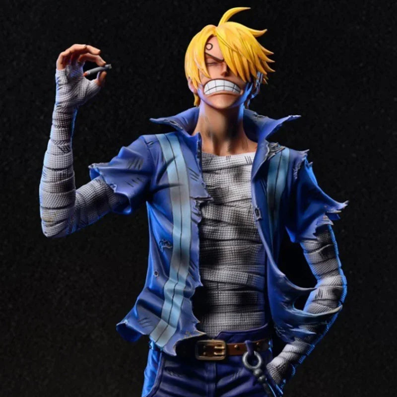 30cm One Piece Anime Figure Roronoa Zoro Luffy Vinsmoke Sanji Stand Posture Pvc Statue Action Figurine Model Collection Toy Gift