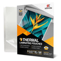 A4 Thermal Laminating Sheets, 8.7 X 12.1 Inches, 50 Mic Thick, 100 Pack, Non-Toxic Material and Adhesive