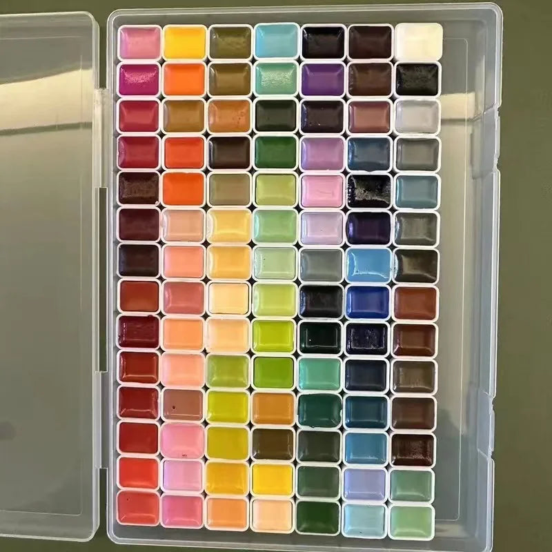 Artist watercolor paint 130/98/60/24 colors art set professional drawing pigment art supplies Nail art