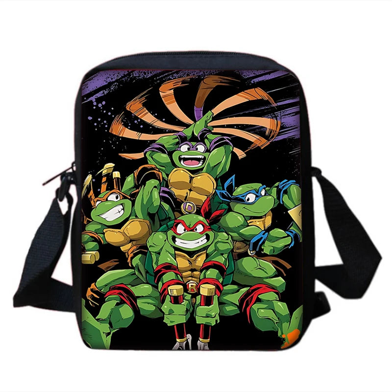 Child Backpacks Shoulder Bag Pencil Case Pupil Large Capacity For N-ninjas Turtless School Bags for Boys Girls Best Gift
