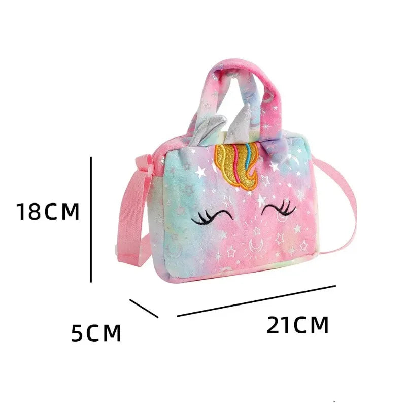 Unicorn Handbags Fashion Sweet for Girls Cute Kid Crossbody Shoulder Bag Children Birthday Party Gift Little Girl Small Purse