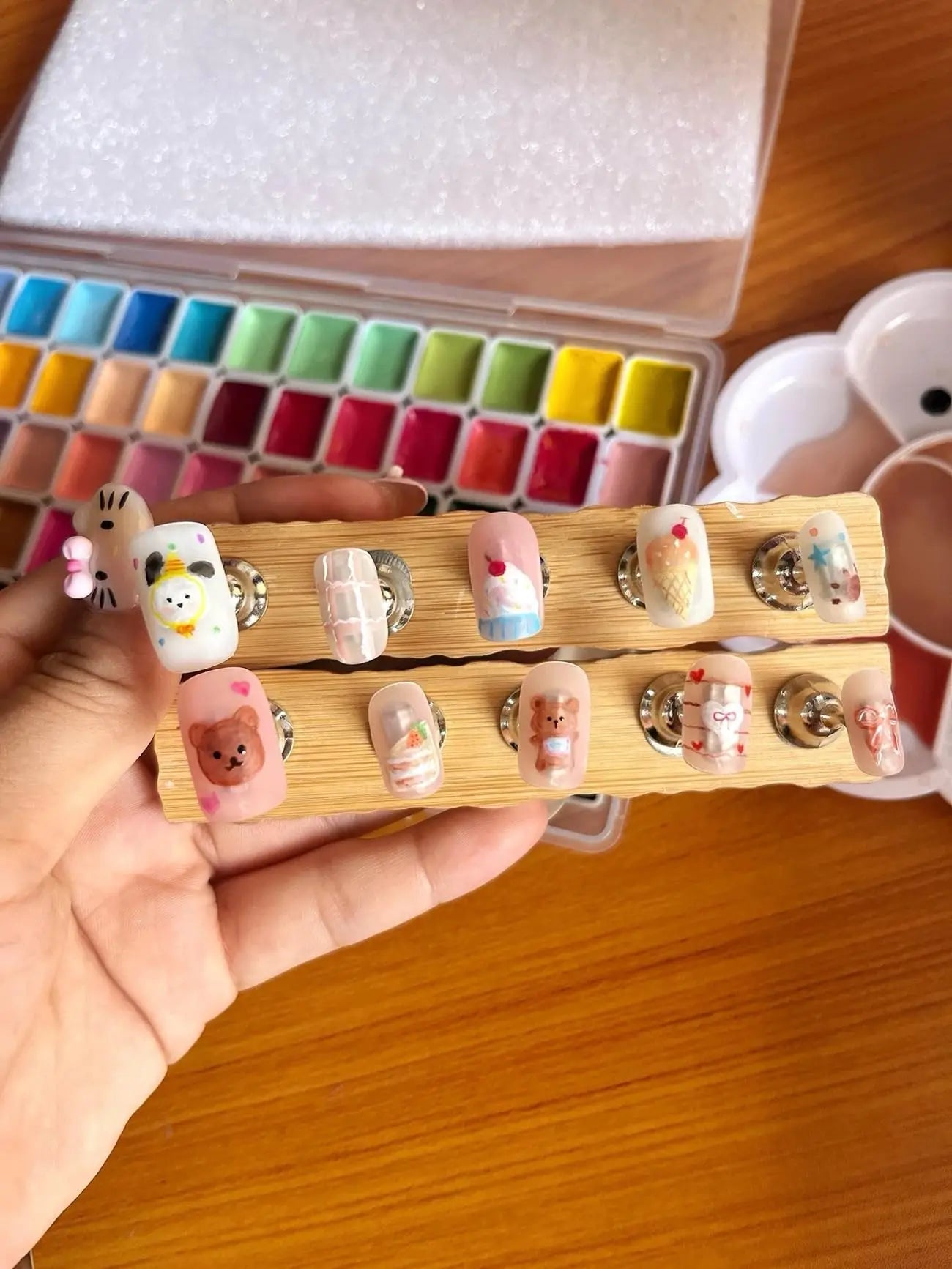 Artist watercolor paint 130/98/60/24 colors art set professional drawing pigment art supplies Nail art