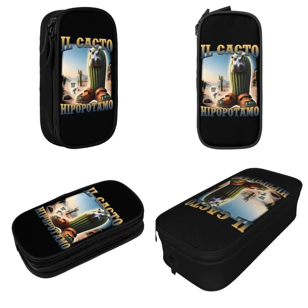 Italian Brainrot Tralalero Tralala Pencil Cases Pencil Pouch Pen Box for Student Big Capacity Bag School Supplies Stationery