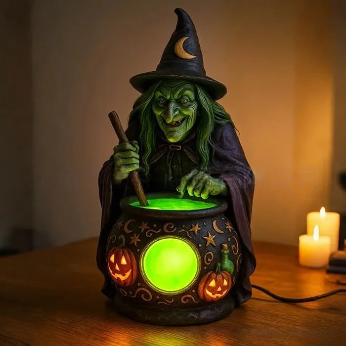 Halloween Greek Hecate Witch Statue Magic Hounds Resin Figurine Night Witch Modern Home Desktop Decoration Sculpture