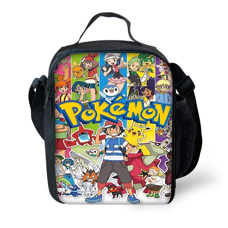 Cute Potdemiel cartoon Ball Child School Backpack with Lunch Bags ,Pencil Bags ,School Bags for Boys Girls P-PokéS Best Gift