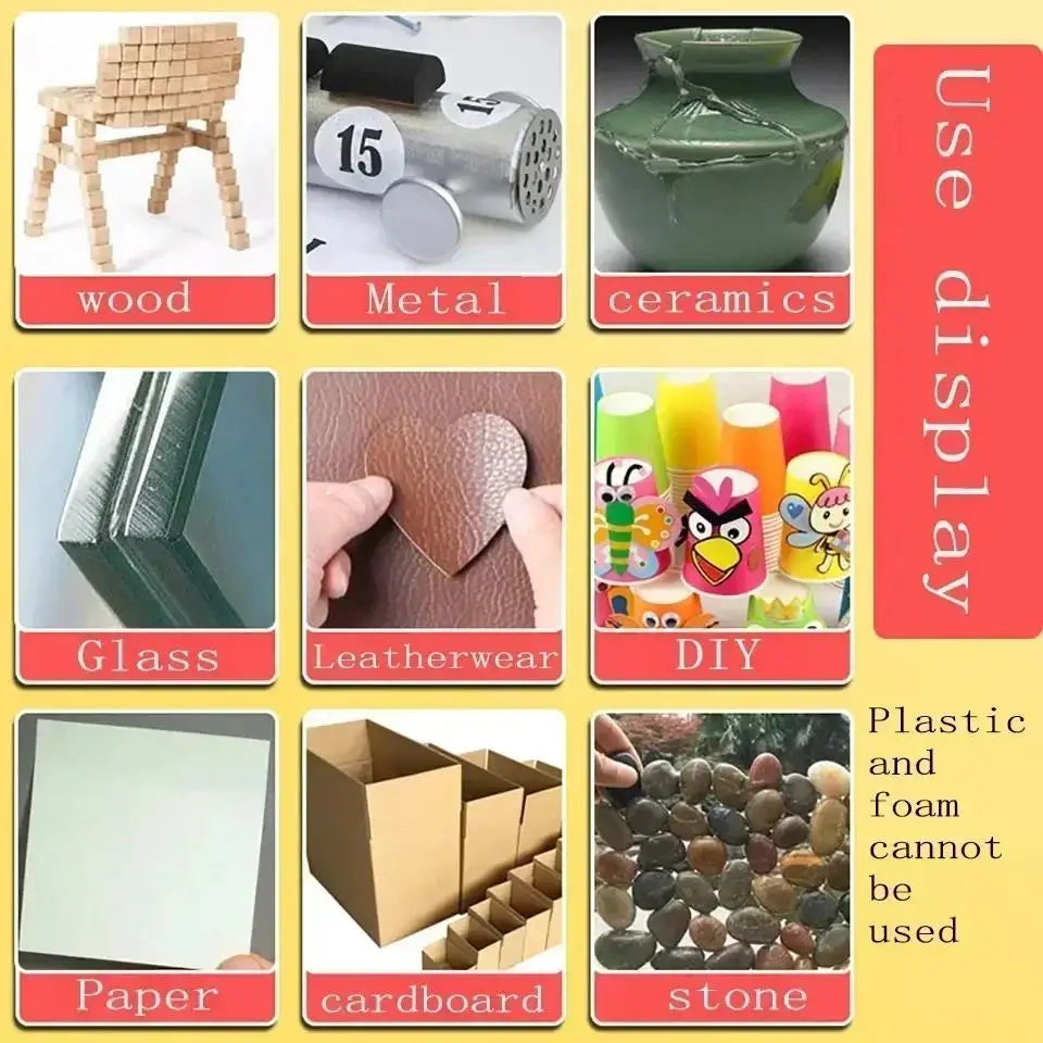 UHU German Soft Tough Super Glue Multi-Material Strong Adhesive Quick Dry for Textile Metal Porcelain Rubber Paper DIY Projects