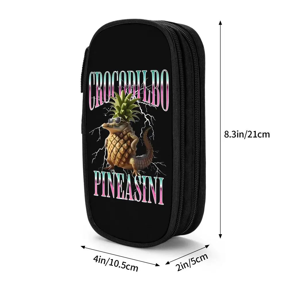 Italian Brainrot Tralalero Tralala Pencil Cases Pencil Pouch Pen Box for Student Big Capacity Bag School Supplies Stationery