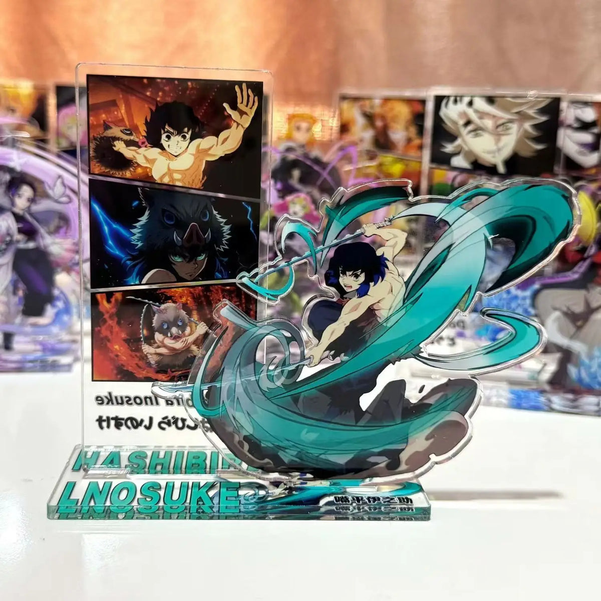 Demon Slayer Creative Double Standee Anime Desktop Decoration, Exquisite Ornament, Gift for Friends or Collection