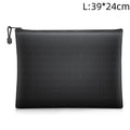 Portable File Bag Waterproof Fireproof Document Bag with Zipper Combination Lock Certificates Money Cards Safety Bag Protect
