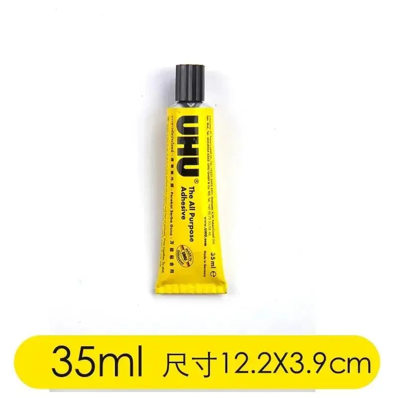 UHU German Soft Tough Super Glue Multi-Material Strong Adhesive Quick Dry for Textile Metal Porcelain Rubber Paper DIY Projects
