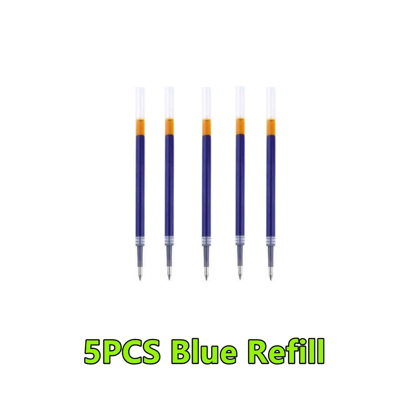1-12PCS Retractable Red Blue Black Ink Gel Pens Colored Aesthetic Stationery Pen Supplies Ballpoint Office Pencil Writing School