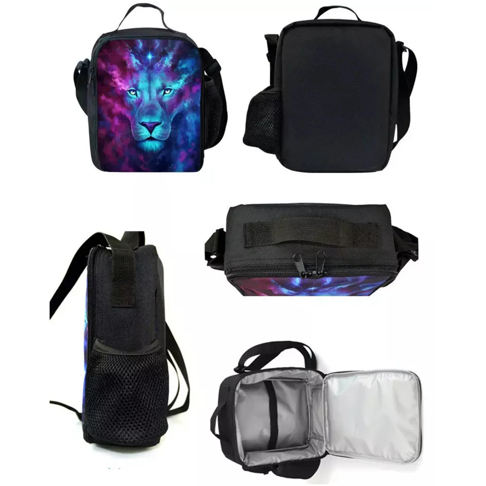 Hot Game Child Backpacks Lunch Bag Pencil Case Pupil Large Capacity Design-F-FortniteS School Bags For Boy Girl Best Gift