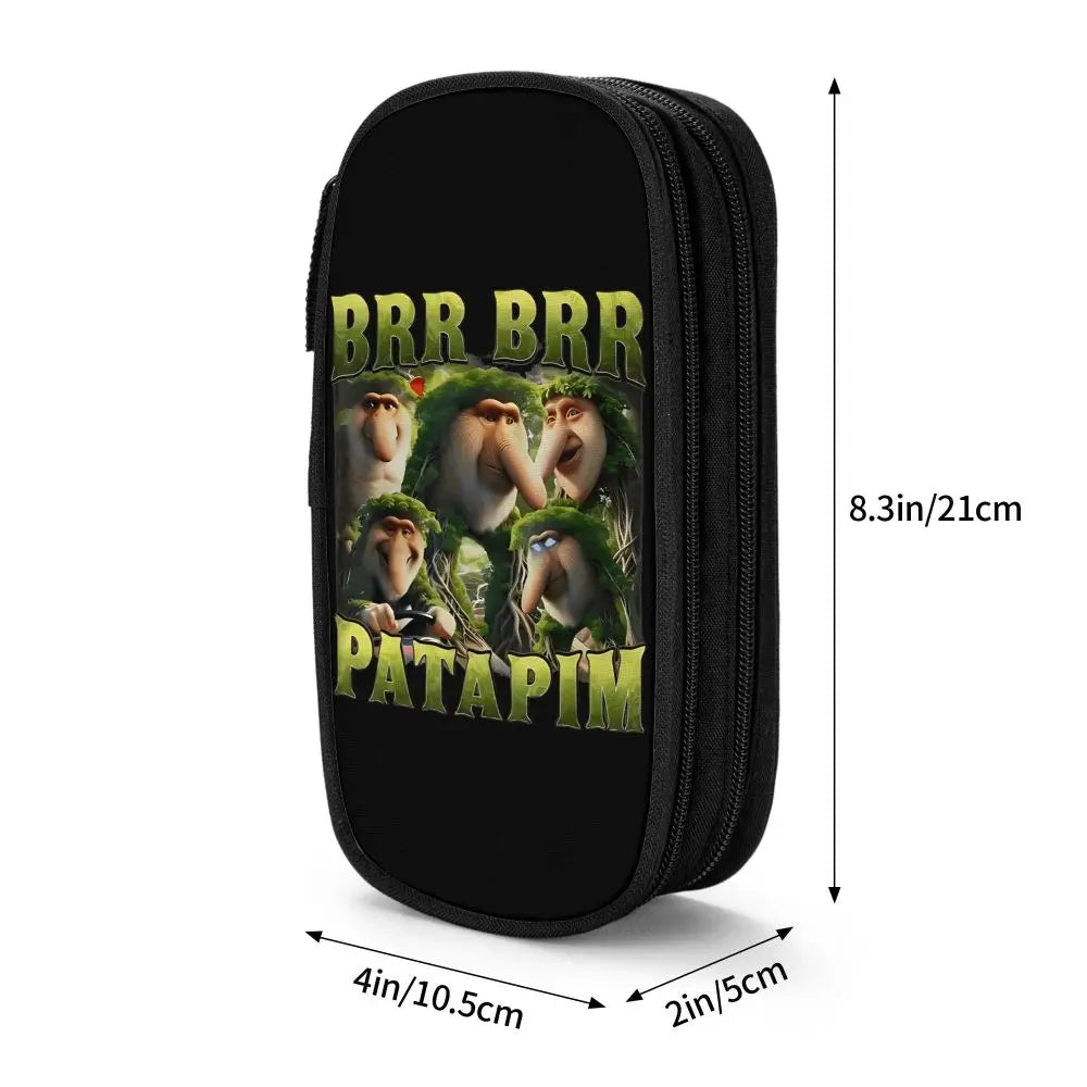Italian Brainrot Tralalero Tralala Pencil Cases Pencil Pouch Pen Box for Student Big Capacity Bag School Supplies Stationery