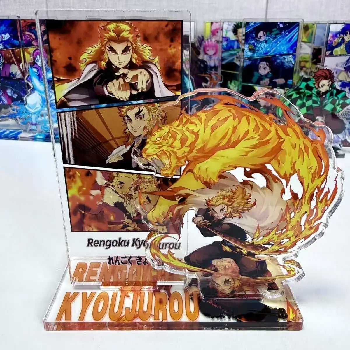 Demon Slayer Creative Double Standee Anime Desktop Decoration, Exquisite Ornament, Gift for Friends or Collection