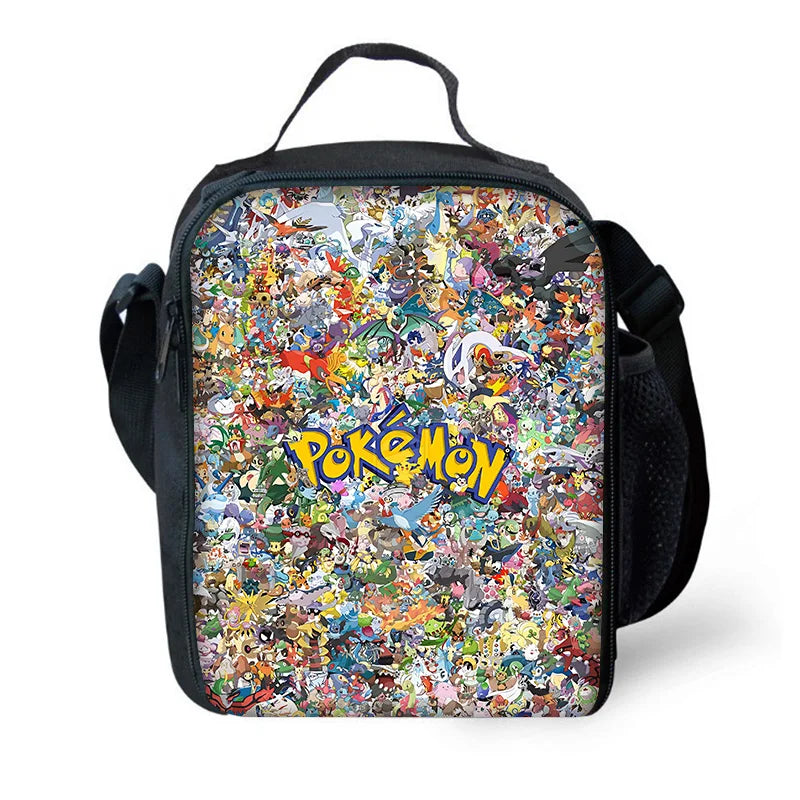 Cute Potdemiel cartoon Ball Child School Backpack with Lunch Bags ,Pencil Bags ,School Bags for Boys Girls P-PokéS Best Gift