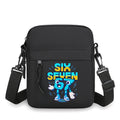 Six Seven Italian Brainrot Mini Crossbody Bag Meme 67 Mobile Phone Bag Zipper Kids Shoulder Bags Women Men Small Messenger Bag