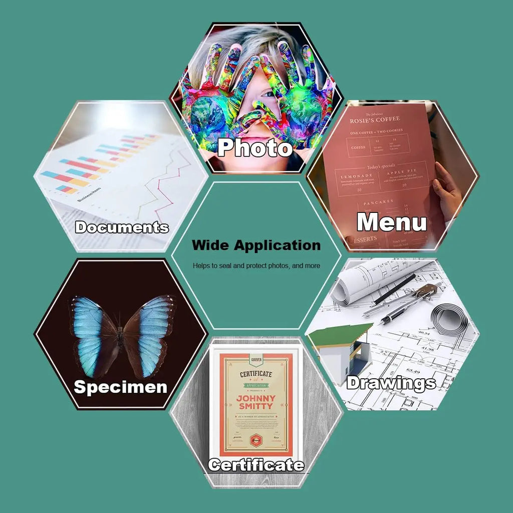 A4 Thermal Laminating Sheets, 8.7 X 12.1 Inches, 50 Mic Thick, 100 Pack, Non-Toxic Material and Adhesive