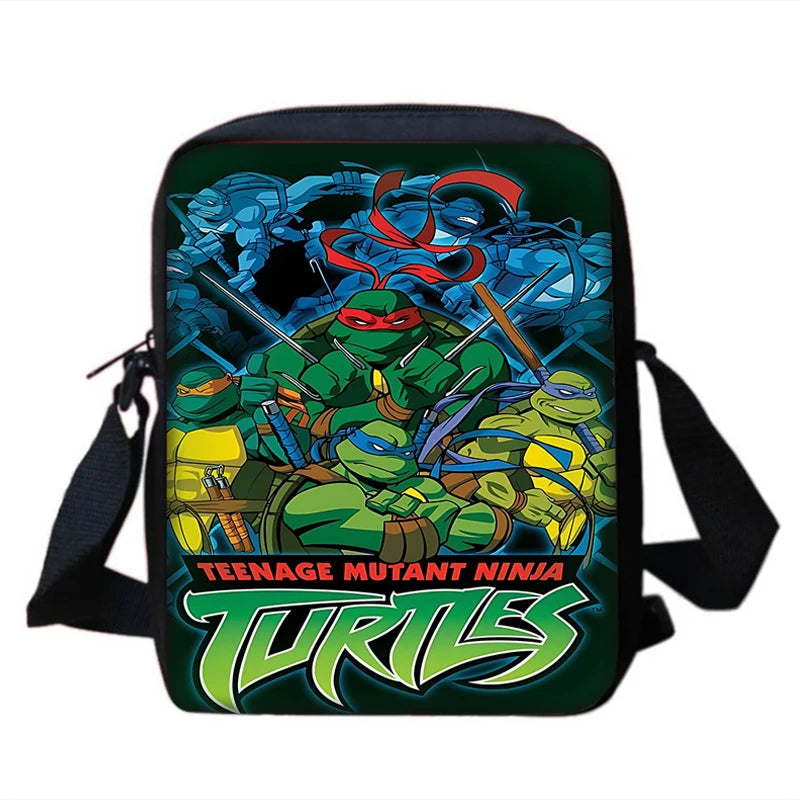 Child Backpacks Shoulder Bag Pencil Case Pupil Large Capacity For N-ninjas Turtless School Bags for Boys Girls Best Gift