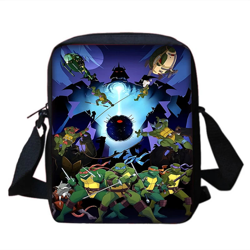 Child Backpacks Shoulder Bag Pencil Case Pupil Large Capacity For N-ninjas Turtless School Bags for Boys Girls Best Gift
