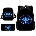 Child School The Legends of Zeldas Backpack with Lunch Bags ,Pencil Bags ,School Bags for Boys Girls Best Gift