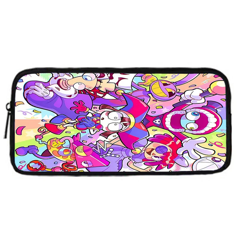 Cartoon A-AmazingS DigitalS Circus Child School Backpack with Lunch Bags ,Pencil Bags ,School Bags for Boys Girls Best Gift