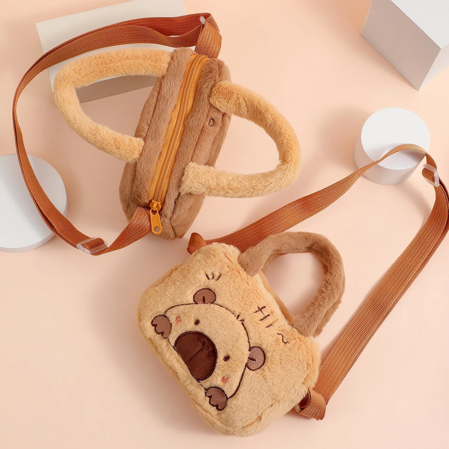 2025 Cartoon Plush Dolphin Shoulder Bag Children's Cute Crossbody Bags for Girl Handbag Kids Crossbody Bag Coin Purse Cpin Pouch