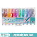 12/24/36-Pack Erasable Rainbow Gel Pens Set, 0.7mm Fine Tip Color Pens for Journaling, Drawing, DIY – Back to School, Halloween