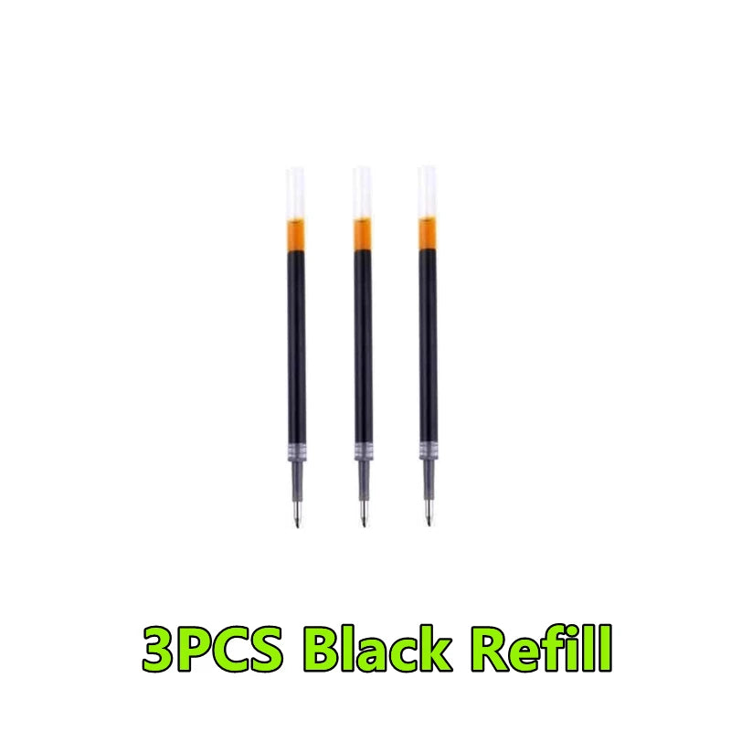 1-12PCS Retractable Red Blue Black Ink Gel Pens Colored Aesthetic Stationery Pen Supplies Ballpoint Office Pencil Writing School
