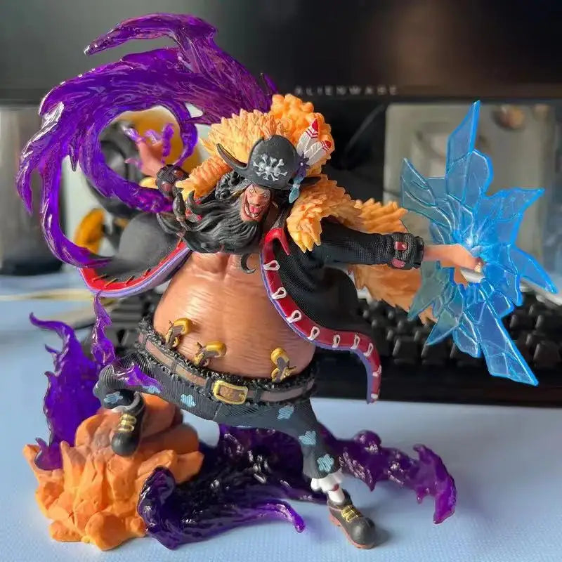 22CM One Piece Anime Figure Blackbeard Action Figurine Black Beard Marshall D Teach Gk Statue Model Collection Toy Gift