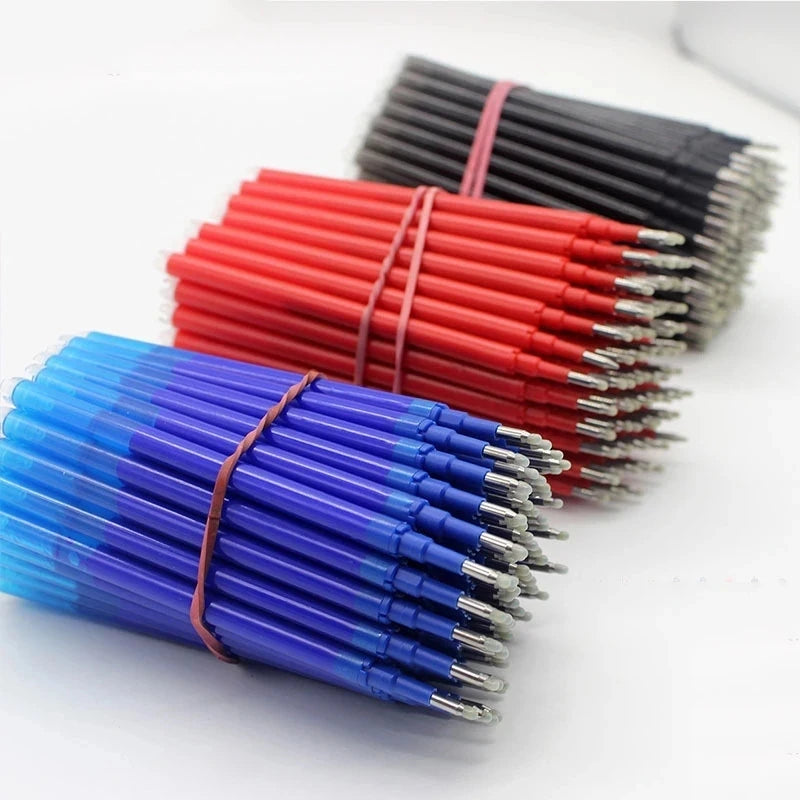 Pilot Frixion Erasable Gel Pen Set 0.5mm Blue/black/red Replaceable Refills Student Writing School Supplies Office Accessories