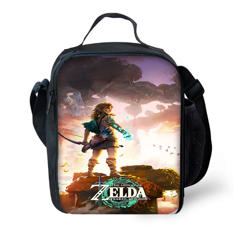 Child School The Legends of Zeldas Backpack with Lunch Bags ,Pencil Bags ,School Bags for Boys Girls Best Gift