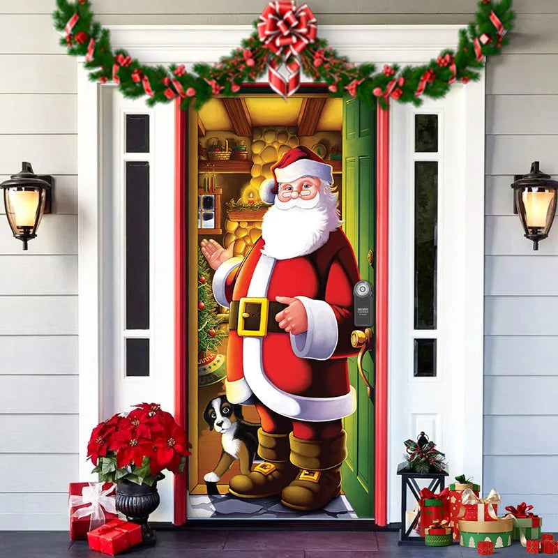 Halloween Decoration Door Curtain Cartoon Ghost Pumpkin Reindeer Home Horry Hanging Ornament Dream Party Entrance Navidad