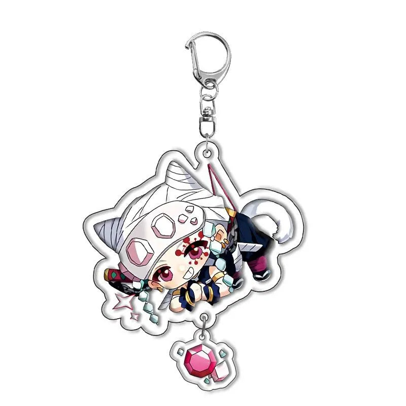 Demon Slayer Blade Charcoal Zhilang You Bean Acrylic Keychain Anime Peripheral High Beauty Backpack Fashion Toys Anime Frind