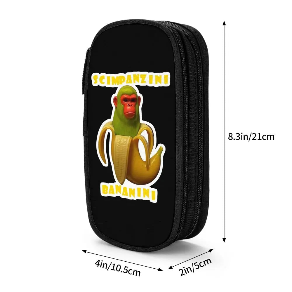 Italian Brainrot Tralalero Tralala Pencil Cases Pencil Pouch Pen Box for Student Big Capacity Bag School Supplies Stationery
