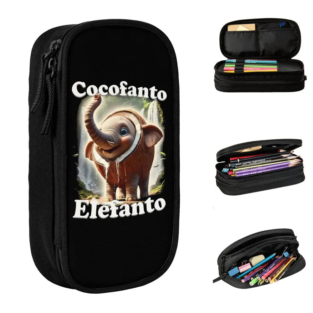 Italian Brainrot Tralalero Tralala Pencil Cases Pencil Pouch Pen Box for Student Big Capacity Bag School Supplies Stationery