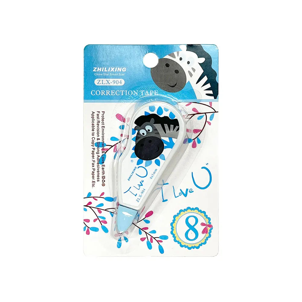 4Pcs Mini Correction Tape, Cartoon Cute Student Error Correction Supplies, Office Financial Correction Tape
