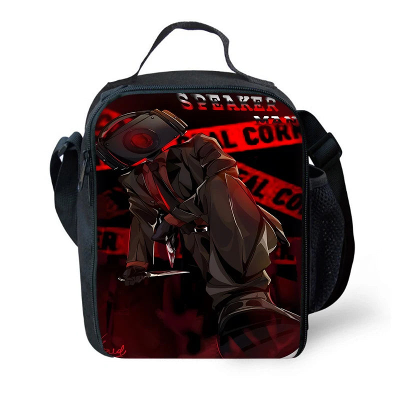 Child School Skibidi Toilet Backpack with Lunch Bags ,Pencil Bags ,School Bags for Boys Girls Best Gift