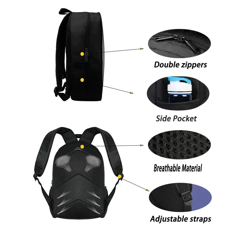 Child School Backpack with Lunch Bags ,Pencil Bags ,Hot Game Design-F-FortniteS School Bags for Boys Girls Best Gift