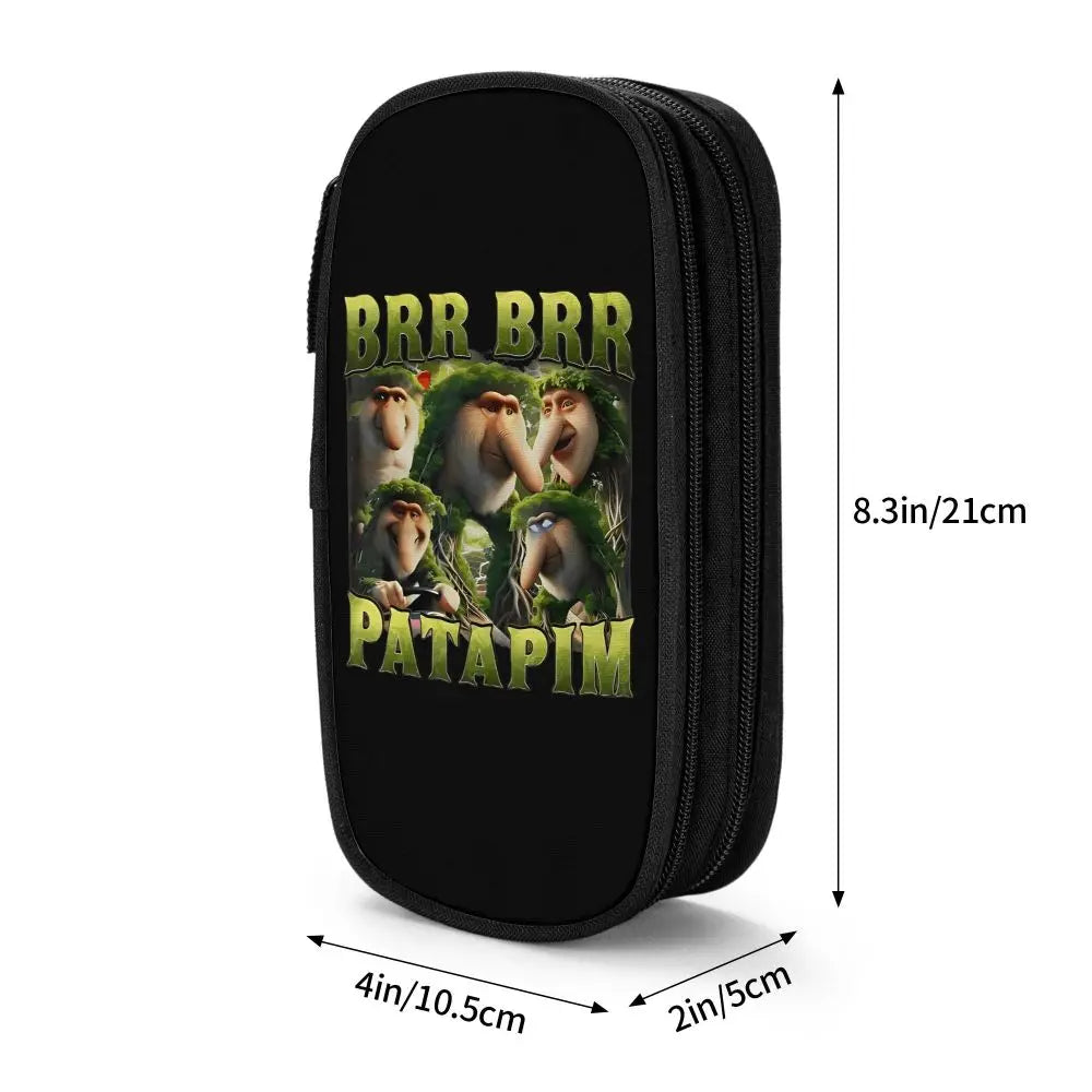 Italian Brainrot Tralalero Tralala Pencil Cases Pencil Pouch Pen Box for Student Big Capacity Bag School Supplies Stationery