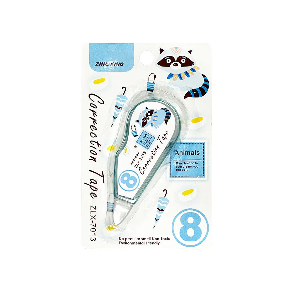 4Pcs Mini Correction Tape, Cartoon Cute Student Error Correction Supplies, Office Financial Correction Tape