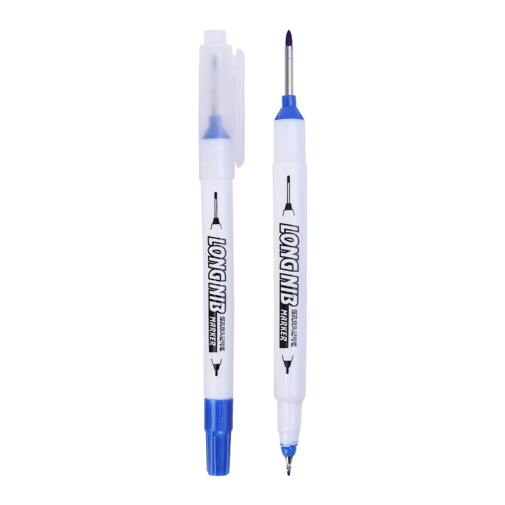 1-3PCS 20mm Deep Hole Long Nib Head Markers Bathroom Woodworking Decoration Permanent Marker Pencil Tools Metal Perforating Pen