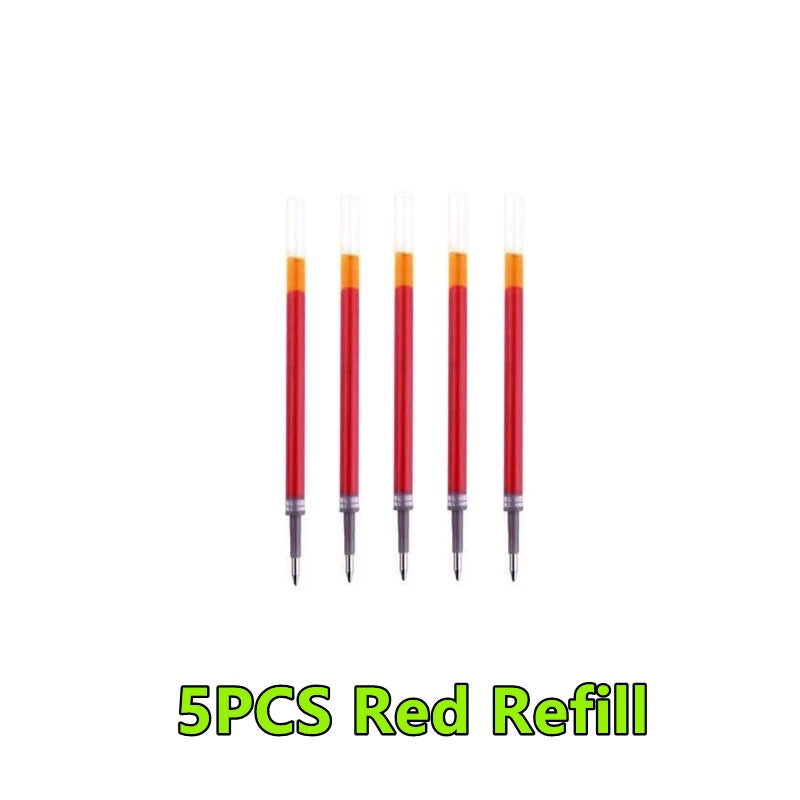 1-12PCS Retractable Red Blue Black Ink Gel Pens Colored Aesthetic Stationery Pen Supplies Ballpoint Office Pencil Writing School