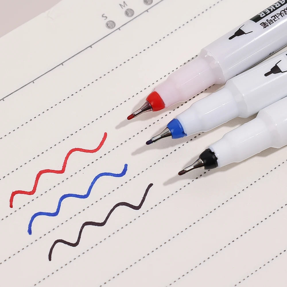 1-3PCS 20mm Deep Hole Long Nib Head Markers Bathroom Woodworking Decoration Permanent Marker Pencil Tools Metal Perforating Pen