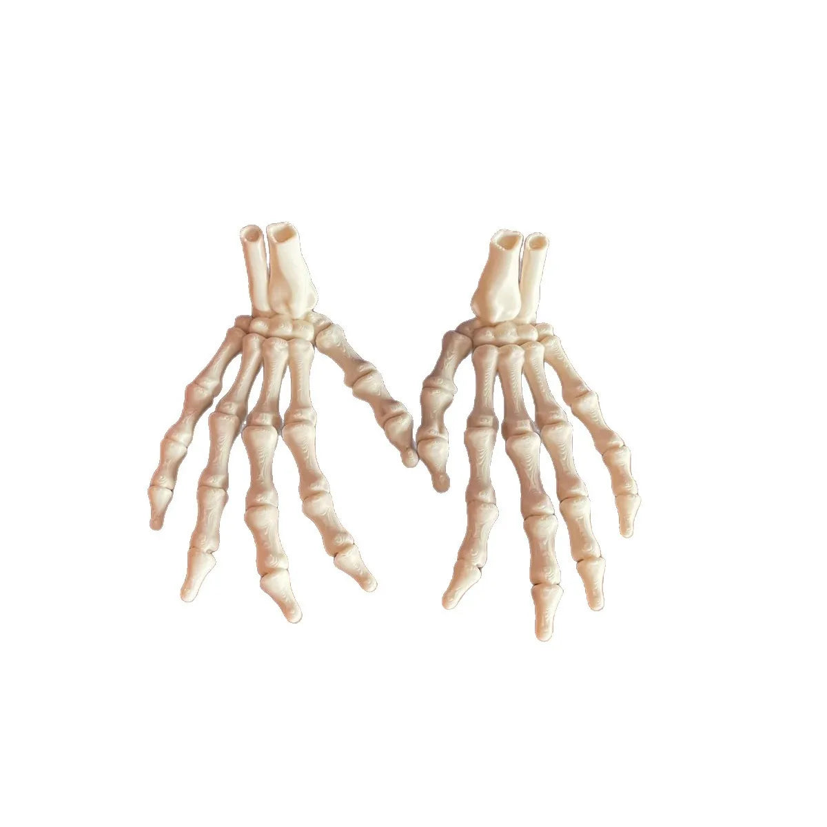 A Pair Scary Skull Hand Skeleton Human Hand Ghost Halloween Party Props Zombie Festival Haunted House Carnival Party DIY Decors