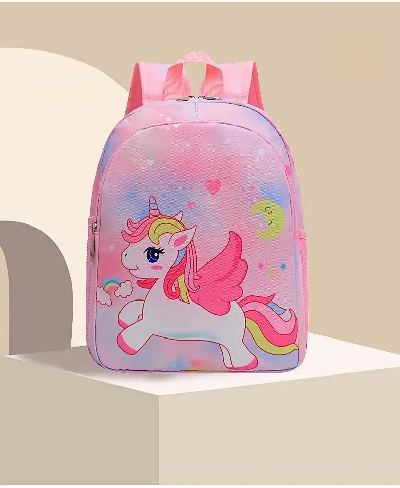 New Children Backpack Cartoon Cute Unicorn Mermaid Print Schoolbag Kindergarten Lightweight Schoolbag