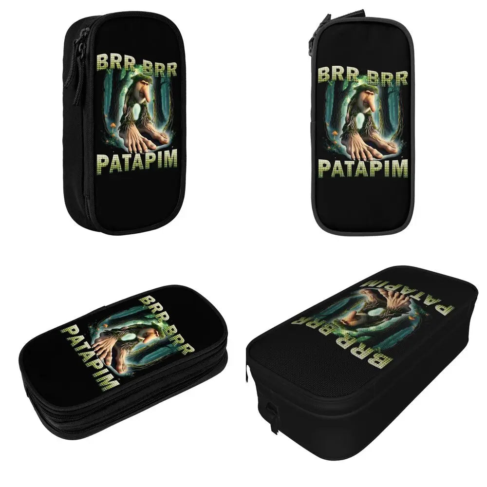 Italian Brainrot Tralalero Tralala Pencil Cases Pencil Pouch Pen Box for Student Big Capacity Bag School Supplies Stationery