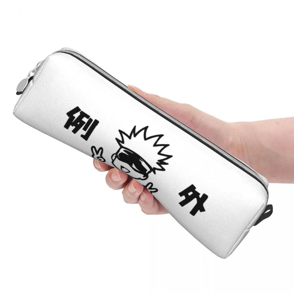 Jujutsu Kaisen Gojo Pencil Cases Pencilcases Pen Holder for Student Large Storage Pencil Bags School Supplies Gifts Stationery