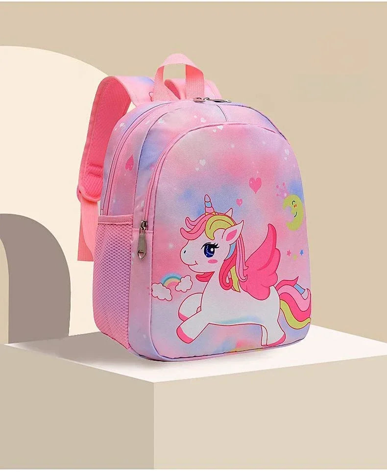 New Children Backpack Cartoon Cute Unicorn Mermaid Print Schoolbag Kindergarten Lightweight Schoolbag