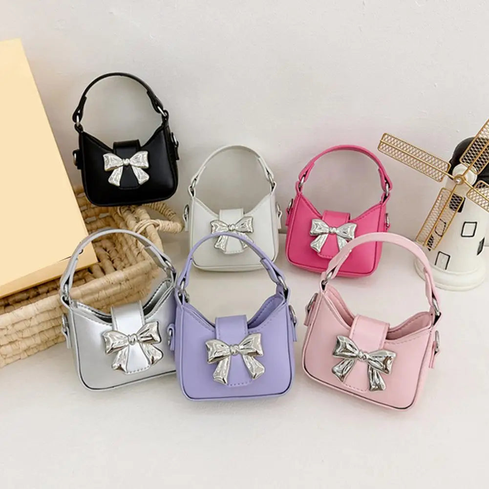 Korean Style Girl Princess Bag Cute Sweet Bow Chain Crossbody Bags for Girls Bowknot Hand Bags Toddler Purses and Handbags Gift