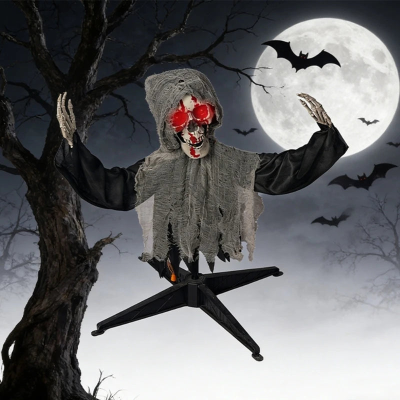 Halloween Skeletons Decoration With Motion Light And Sound Multiple Scene Horror Party Props For Scary Party Outdoor Y5GB